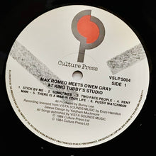 Cargar imagen en el visor de la galería, Max Romeo Meets Owen Gray – Max Romeo Meets Owen Gray At King Tubby's Studio