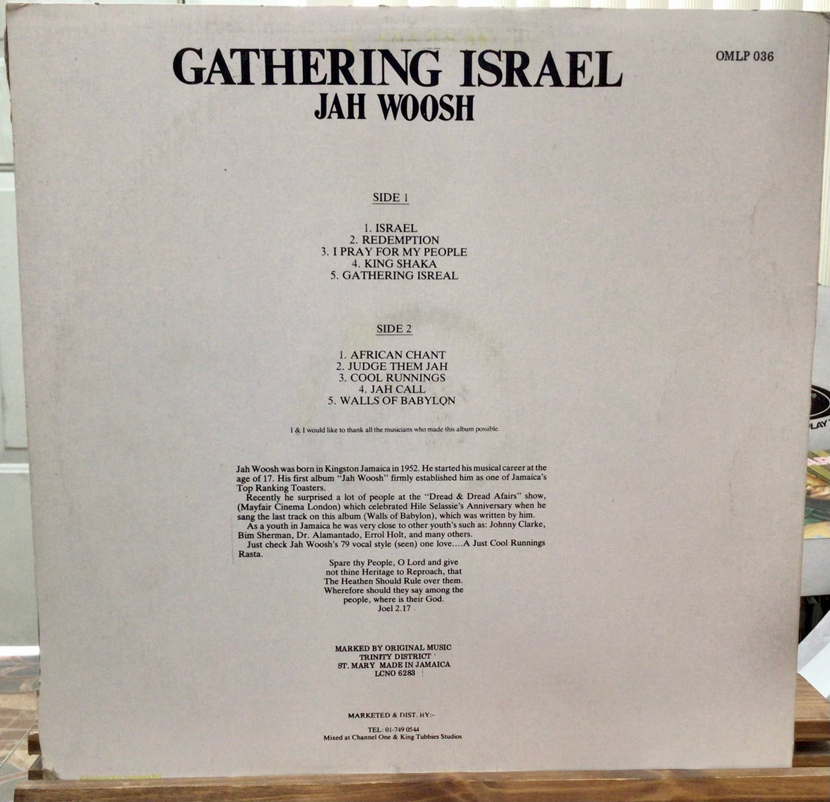 Jah Woosh – Gathering Israel – YLC-RECORDS