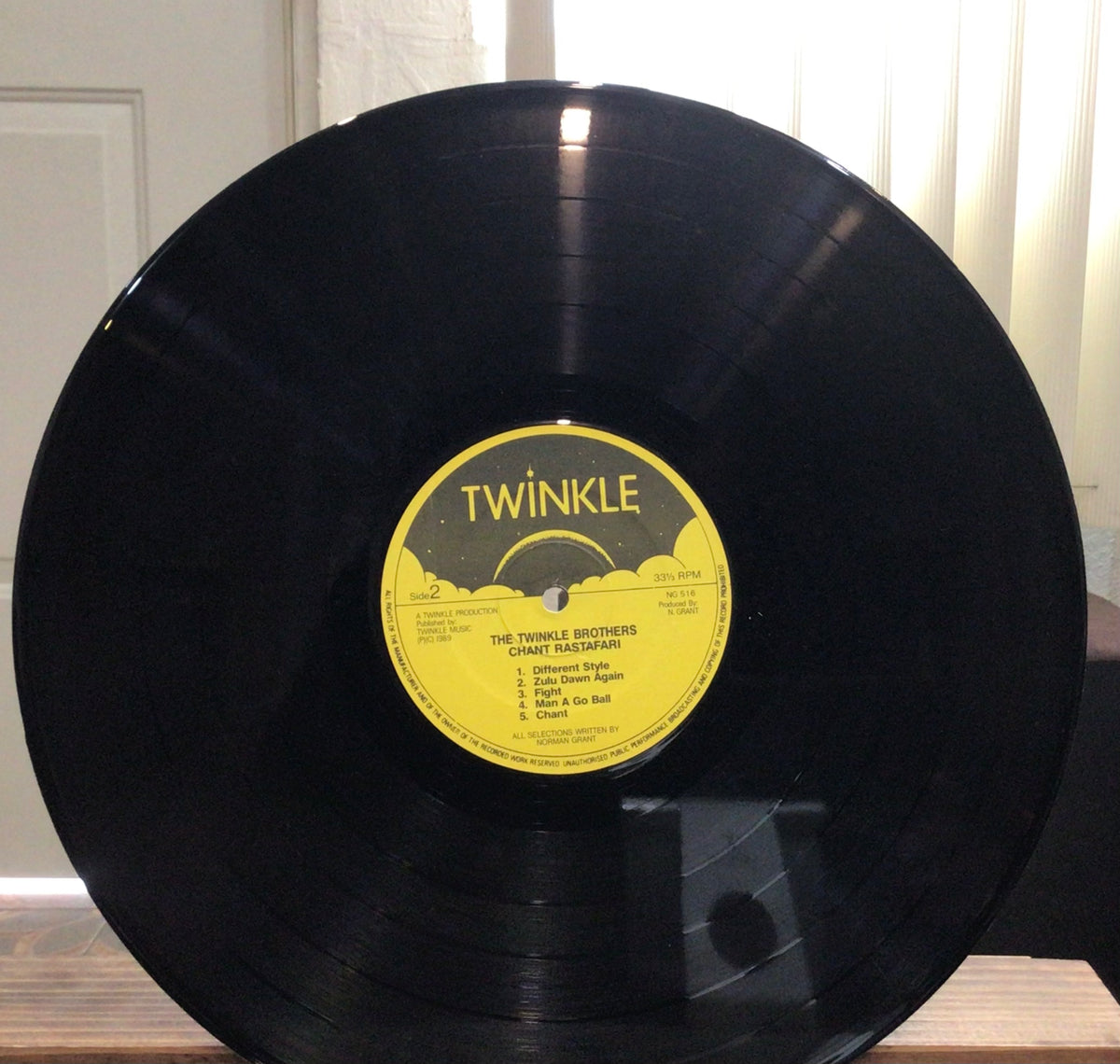 英LP Twinkle Brothers Chant Rastafari NG516 TWINKLE MUSIC /00260 Twinkle Brother – Chant Rastafari – Vinyl (LP, Album), 1989