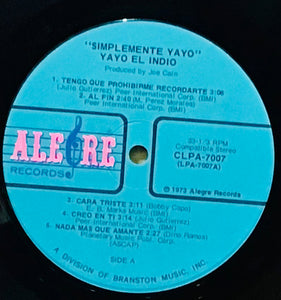 Yayo El Indio – Simplemente Yayo