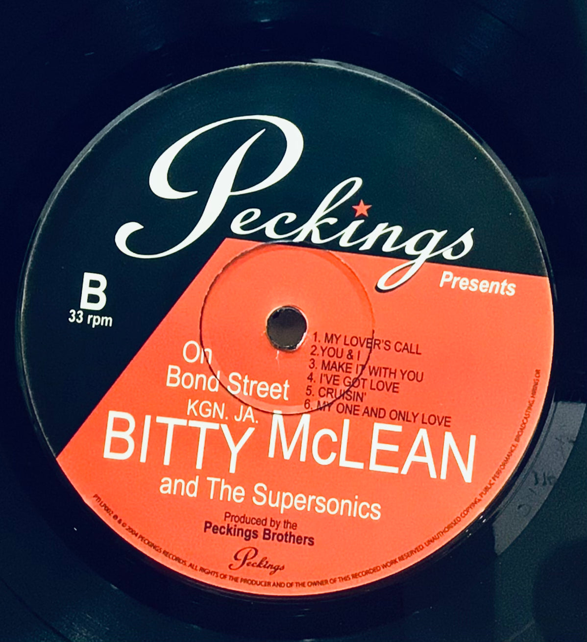 Bitty Mclean & The Supersonics – On Bond Street Kgn. JA. – YLC-RECORDS