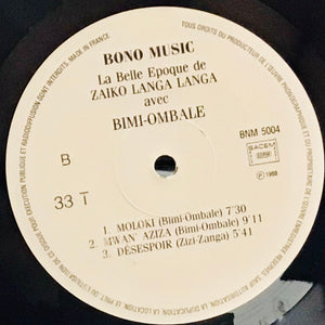 Zaïko Langa-Langa Avec Bimi-Ombale – Sentiment Bimi