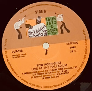 Tito Rodriguez – Tito Rodriguez At The Palladium - LIVE! Performance