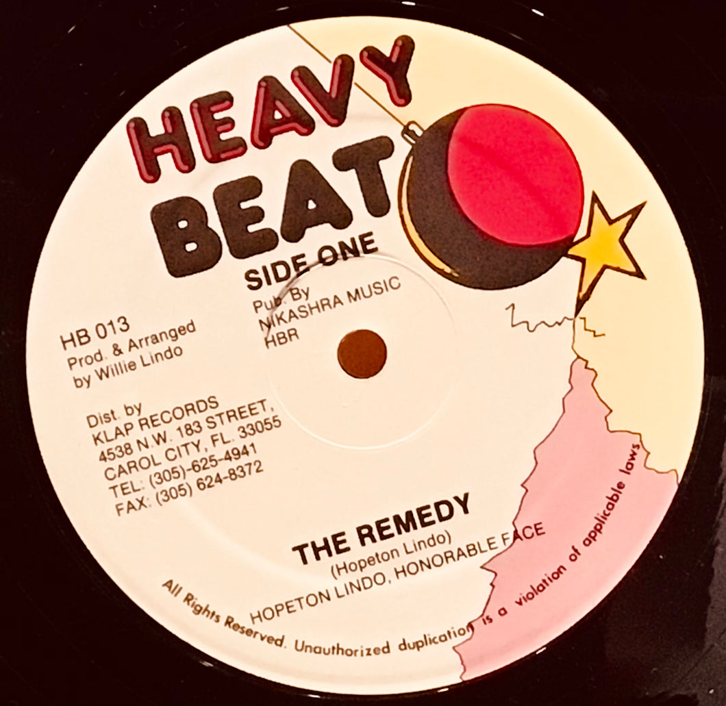 Hopeton Lindo, Honorable Face – The Remedy