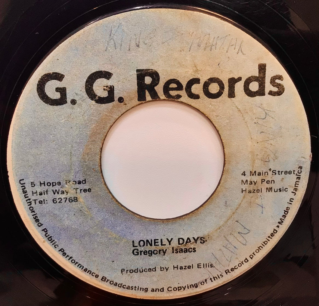 Gregory Isaacs / G.G. Allstars – Lonely Days / Lonely Dub