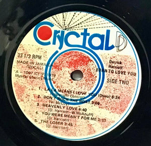 Derrick Harriott – Born To Love You