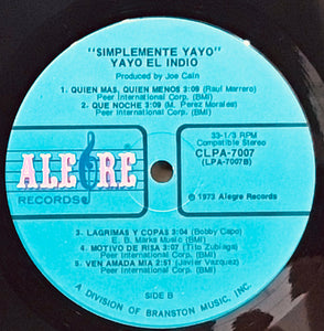 Yayo El Indio – Simplemente Yayo