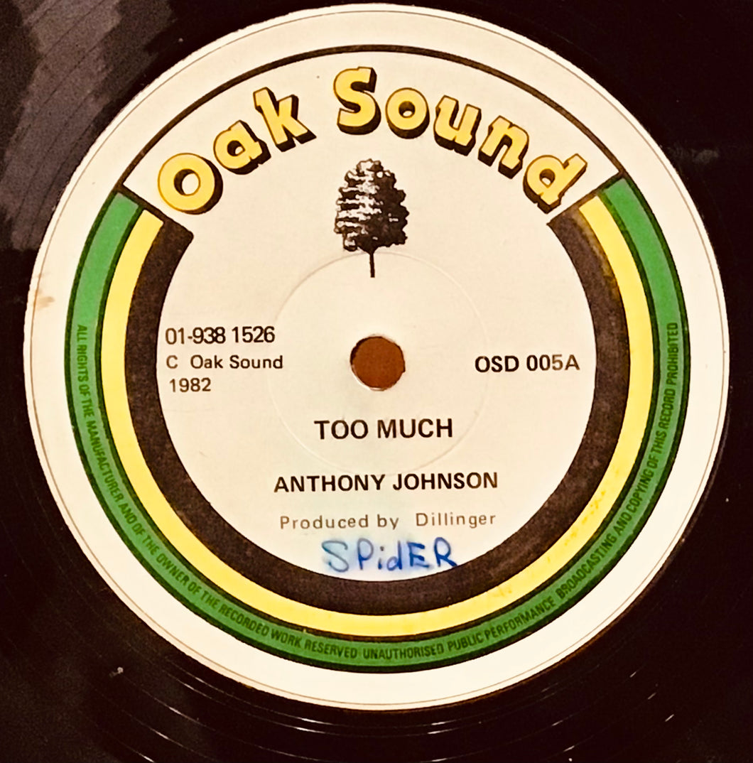 Anthony Johnson / Welton Irie – Too Much / How You Keep A Dance