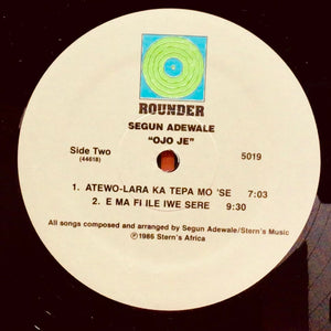 Segun Adewale – Ojo Je