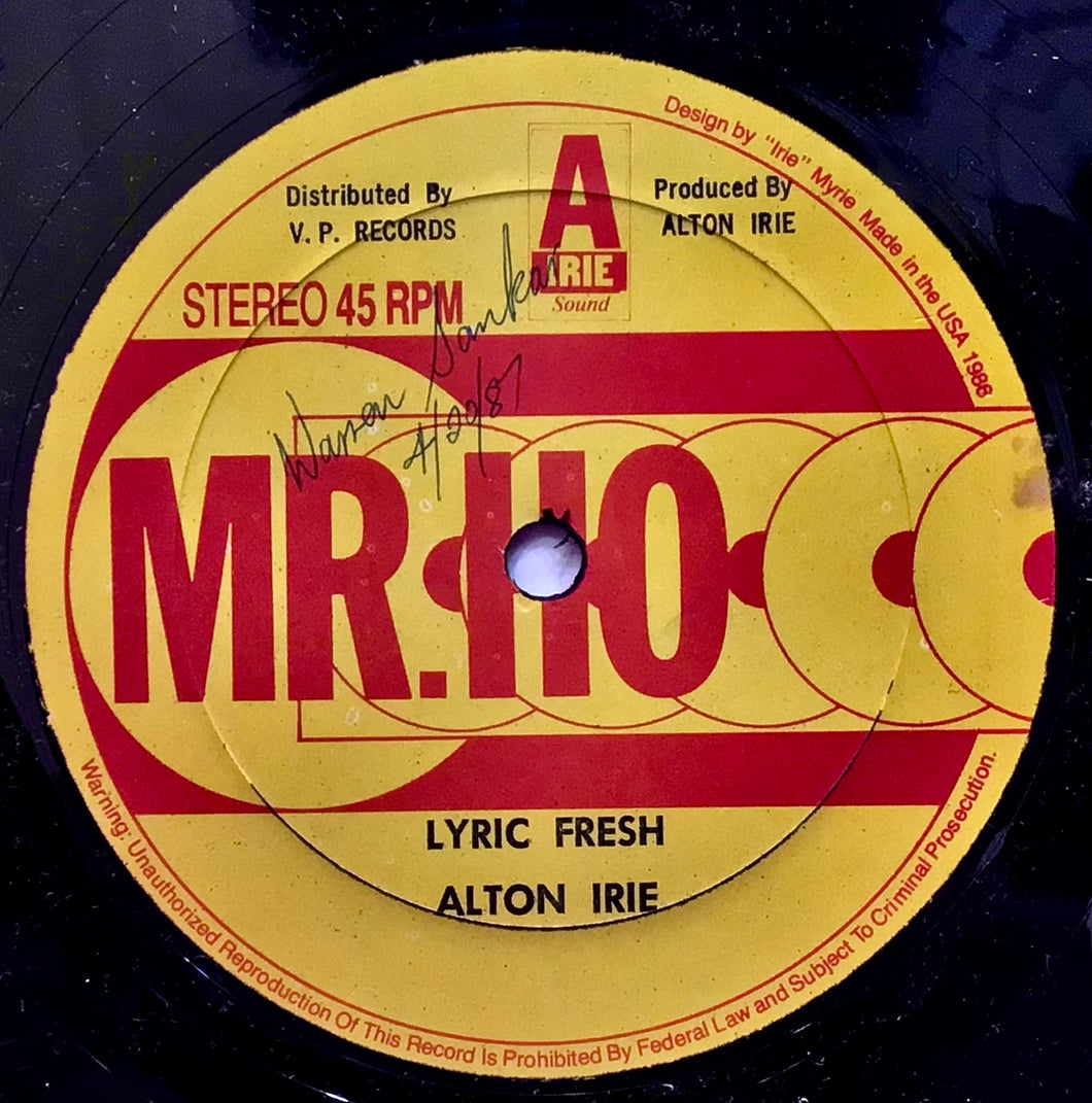 Alton Irie – Lyric Fresh