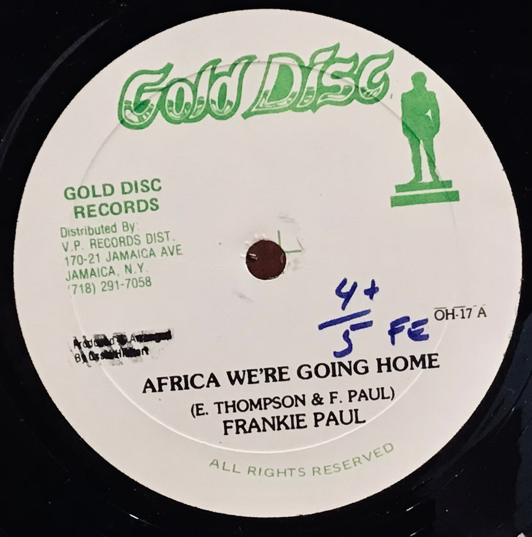 Frankie Paul – Africa We're Going Home