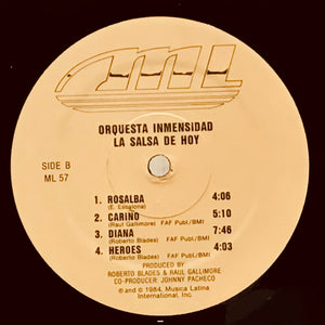 Orquesta Inmensidad – La Salsa De Hoy