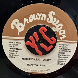 Hopeton Lewis – Nothing Left To Give