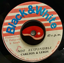 Cargar imagen en el visor de la galería, Carlton &amp; Leroy / King Tubby's – Not Responsible / Psalms Of Dub
