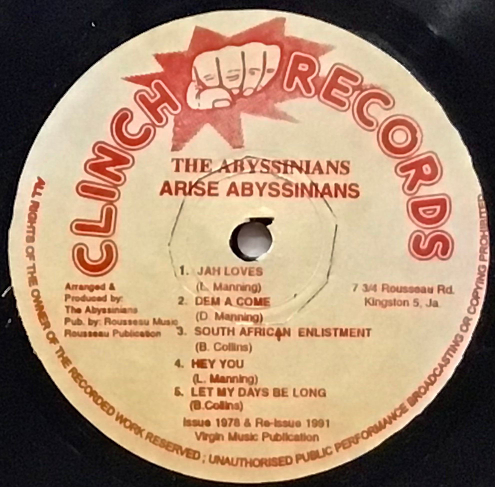 Abyssinians– Arise – YLC-RECORDS
