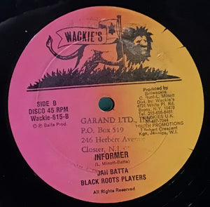 Sugar Minott / Wackie's Rhythm Force – Leave Out Folley