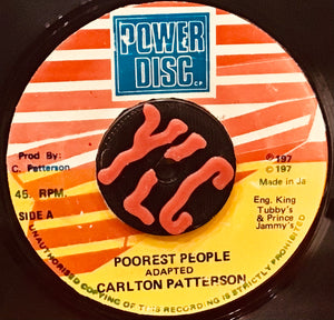 Carlton Patterson – Poorest People