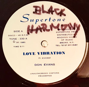 Don Evans / Jah Batta – Love Vibration / Acting Shy