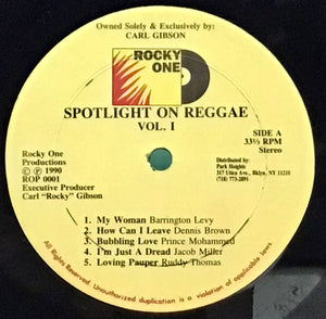 Various – Spotlight On Reggae Vol. 1