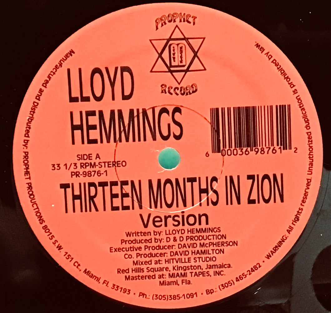 Lloyd Hemmings – Thirteen Months In Zion