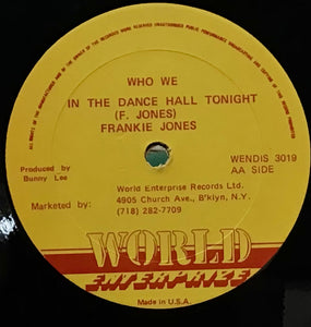 Frankie Jones  – Dance Cork / Who We In The Dance Hall Tonight