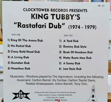 Cargar imagen en el visor de la galería, King Tubby – King Tubby's "Rastafari Dub" (1974 - 1979
