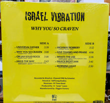 Cargar imagen en el visor de la galería, Israel Vibration – Why You So Craven
