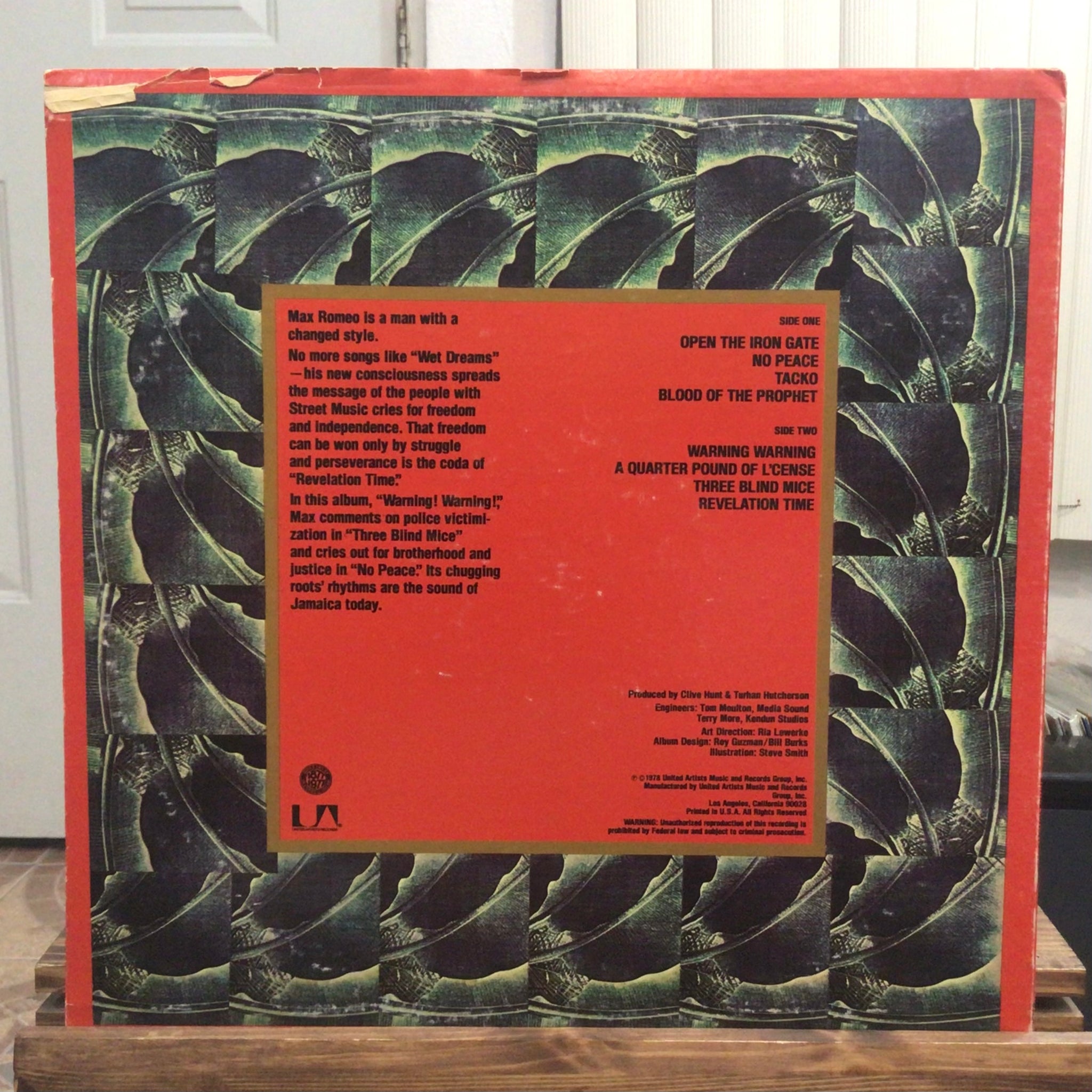 マックス・ロメオ　MAX ROMEO / OPEN THE IRON GATE Max Romeo Open the Iron Gate United Artists 1978 – Global