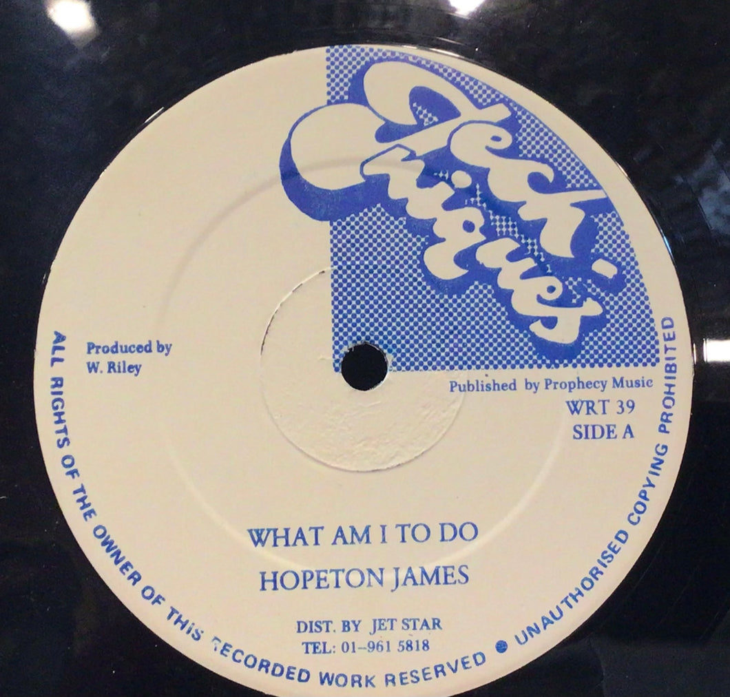 Hopeton James - What am I to Do