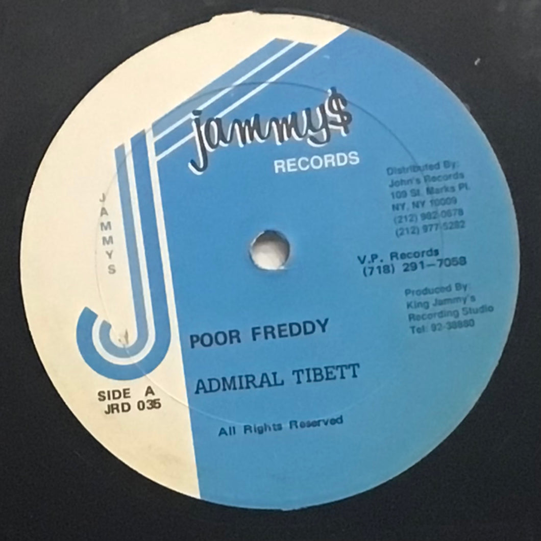 Admiral Tibett– Poor Freddy