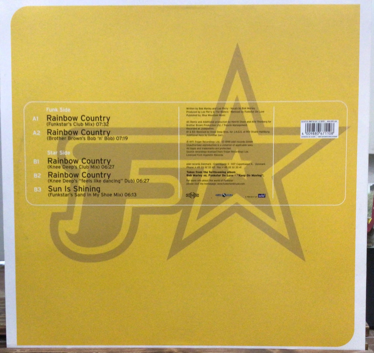 Bob Marley Vs. Funkstar De Luxe Rainbow Country (Remix) YLCRECORDS