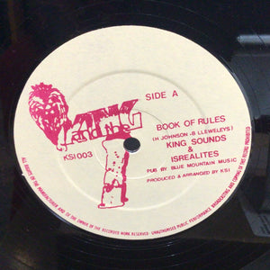 King Sounds & Isrealites– Book Of Rules