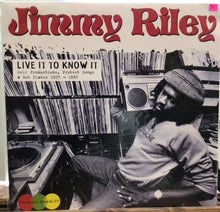 Cargar imagen en el visor de la galería, Jimmy Riley – Live It To Know It
