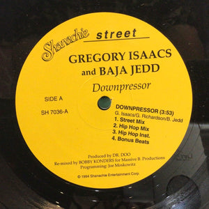 Gregory Isaacs and Bajja Jedd / Gregory Isaacs & Ninja Man– Downpressor / Wailing Rudie