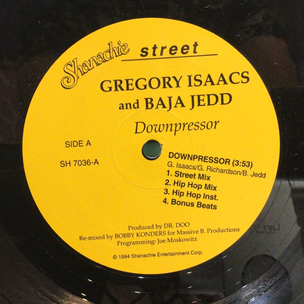 Gregory Isaacs and Bajja Jedd / Gregory Isaacs & Ninja Man– Downpressor / Wailing Rudie