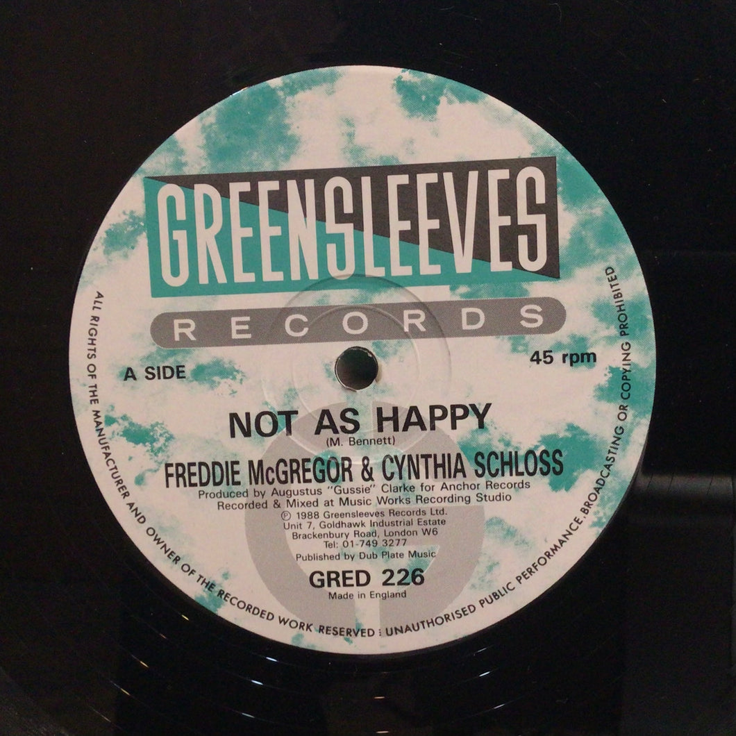 Freddie McGregor & Cynthia Schloss – Not As Happy